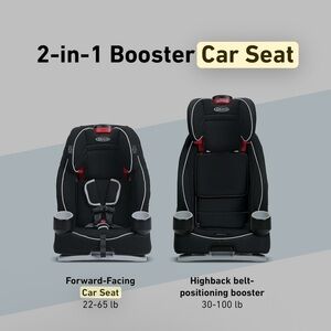 Graco Black 2-in-1 Booster Car Seat